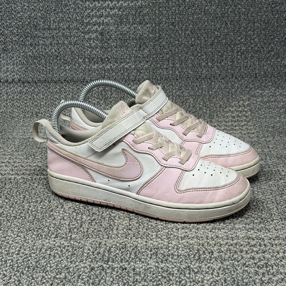 Nike Court Borough Low Recraft Kids Shoes White Pink DV5457-105 Sz 3Y/Womens 4.5